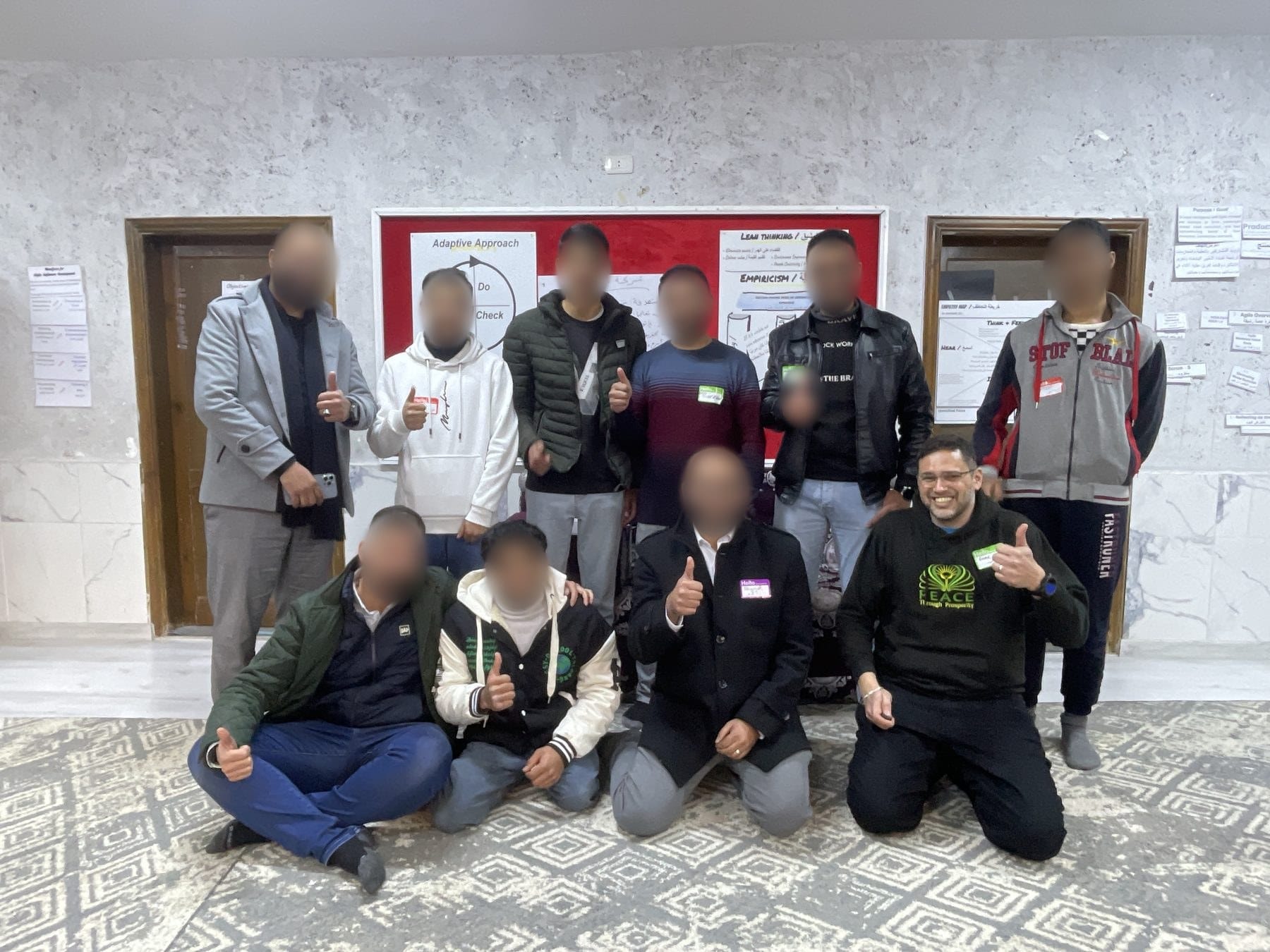 Young participants at the Numu workshop in Baqa'a refugee camp, Jordan