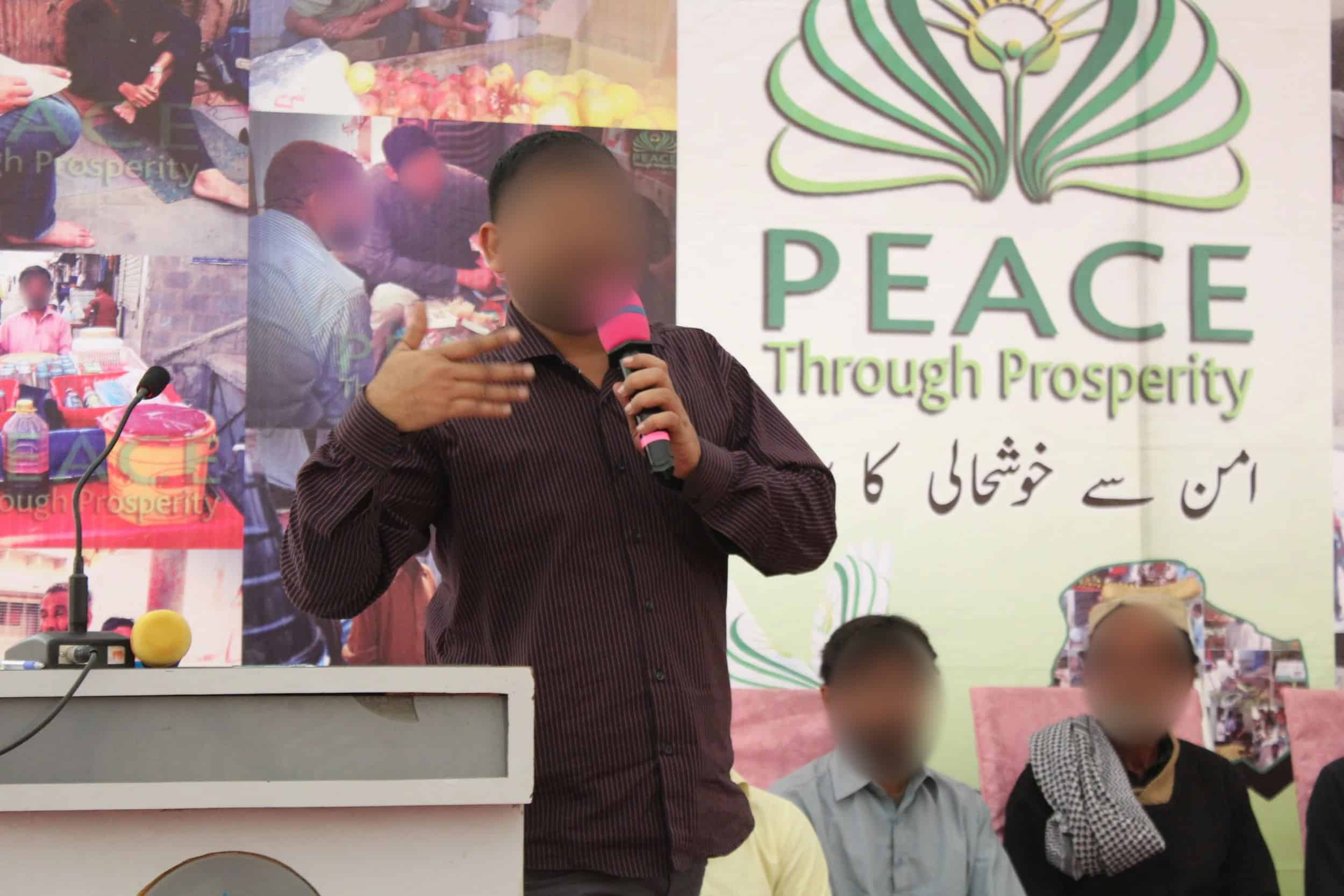 A Peace Through Prosperity programme photograph