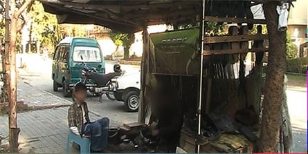 Adil Mahmood, a mini-MBA participant, at their business in Pakistan